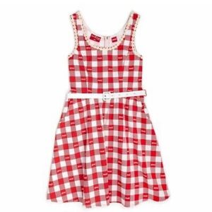 *NEW* Loungefly Coca Cola x Stitch Shoppe Red Gingham Picnic Dress